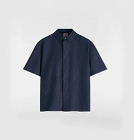 dior allover jacquard short sleeve shirt